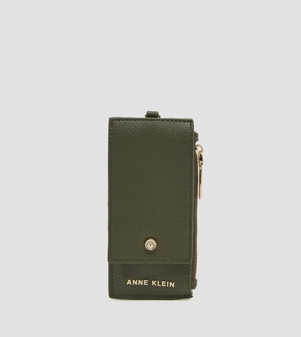 Anne Klein Logo Detail Zippered Wallet